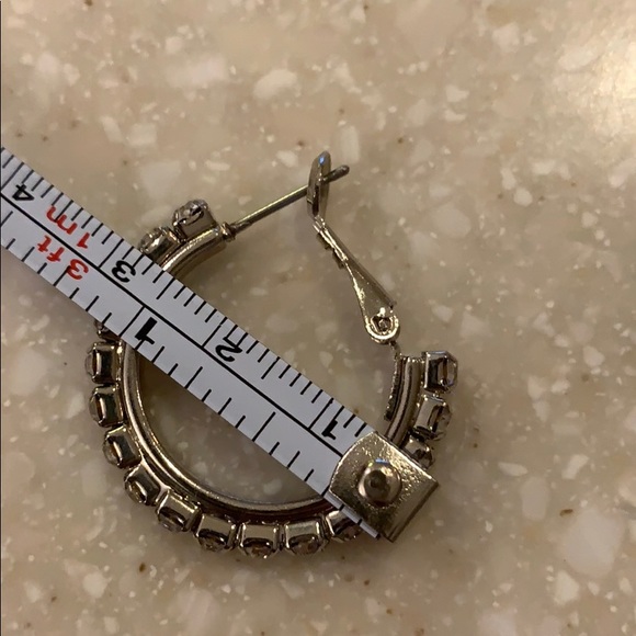 Diane Katzman Crystal Hoop Earrings - Picture 6 of 6